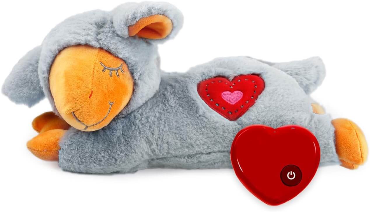 All For Paws Heartbeat Plush Toy Brown Puppy