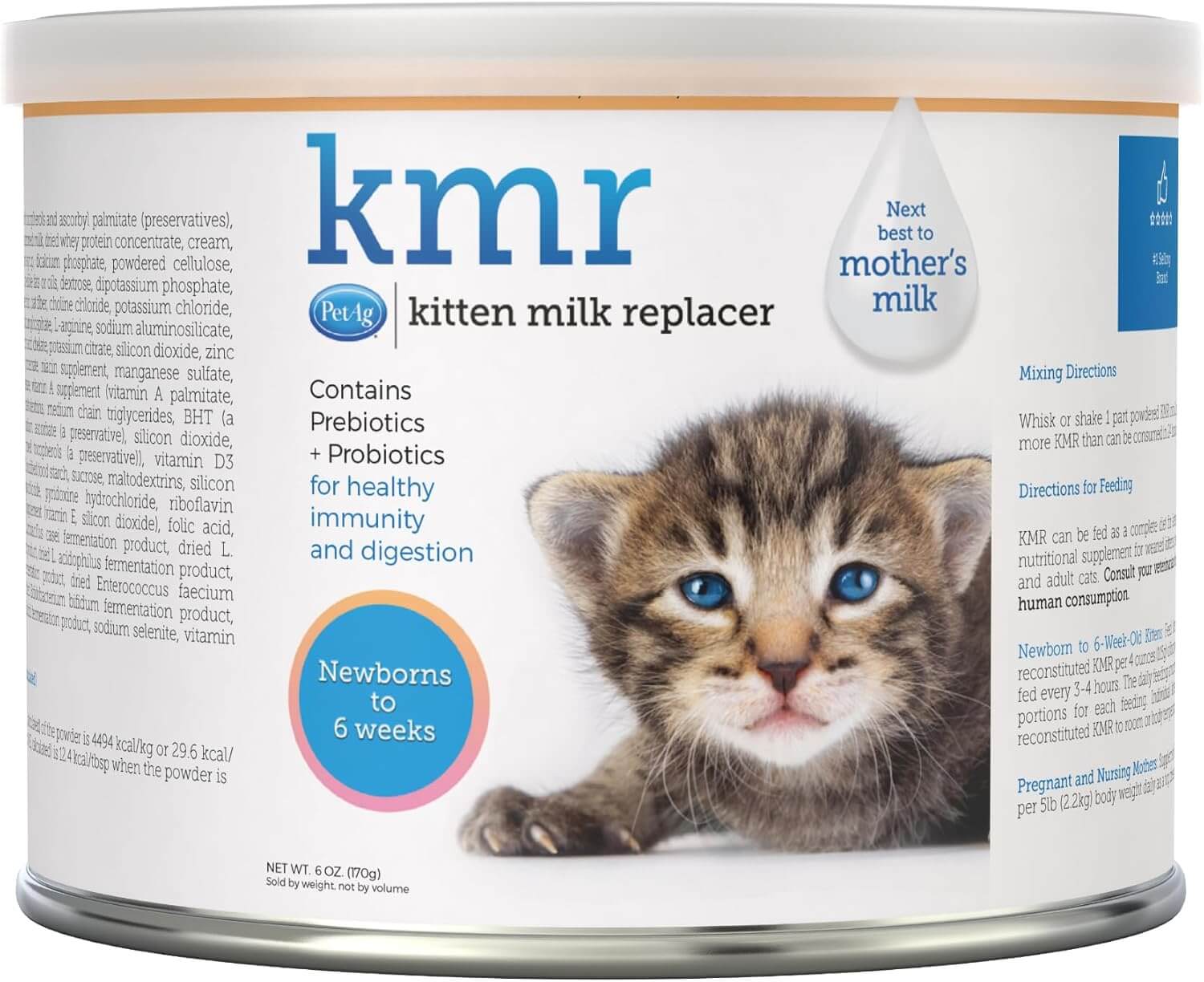 PetAg KMR Kitten Milk Replacer powder 12 oz